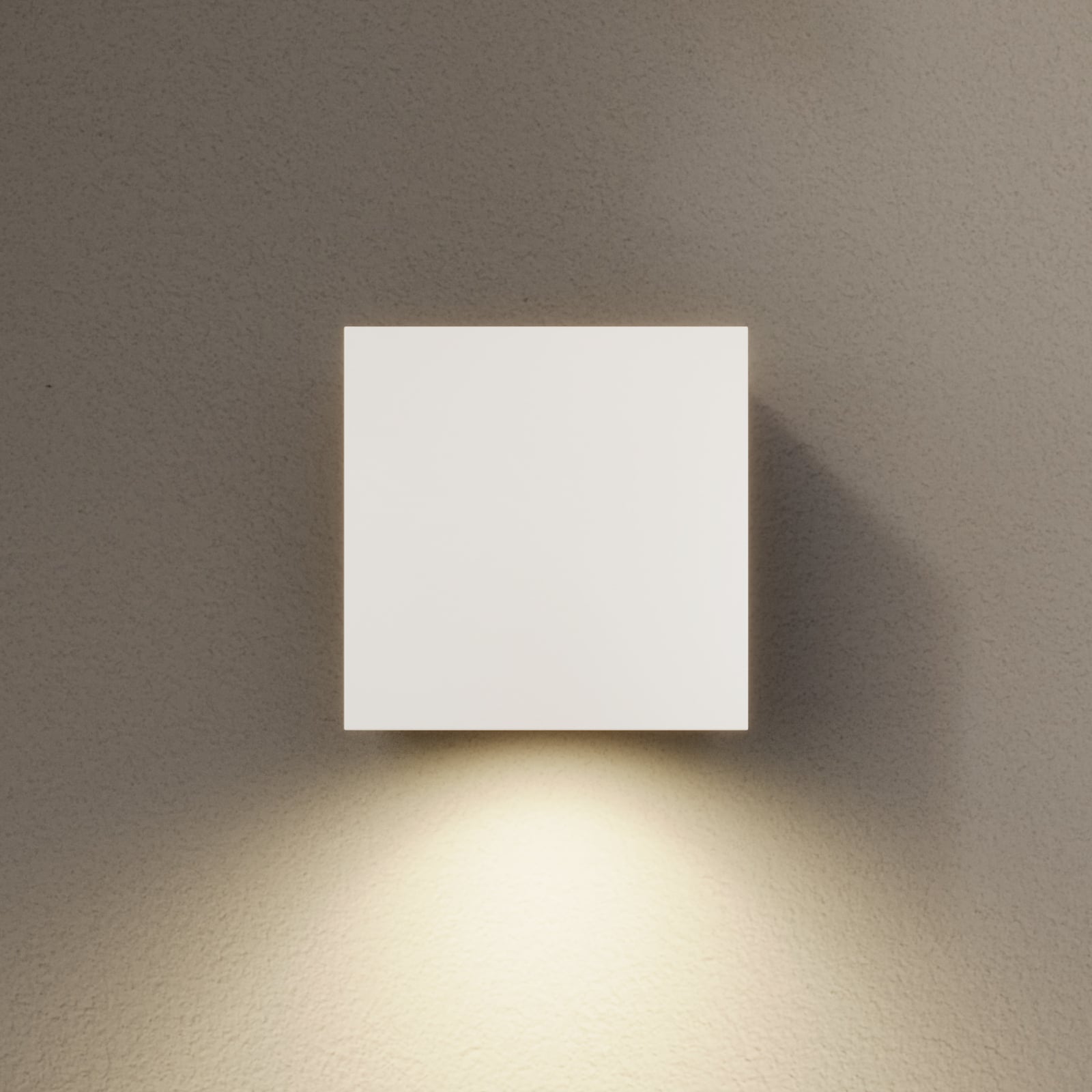 LED utevegglampe Tassnim dimbar hvit aluminium 12 cm nærbilde