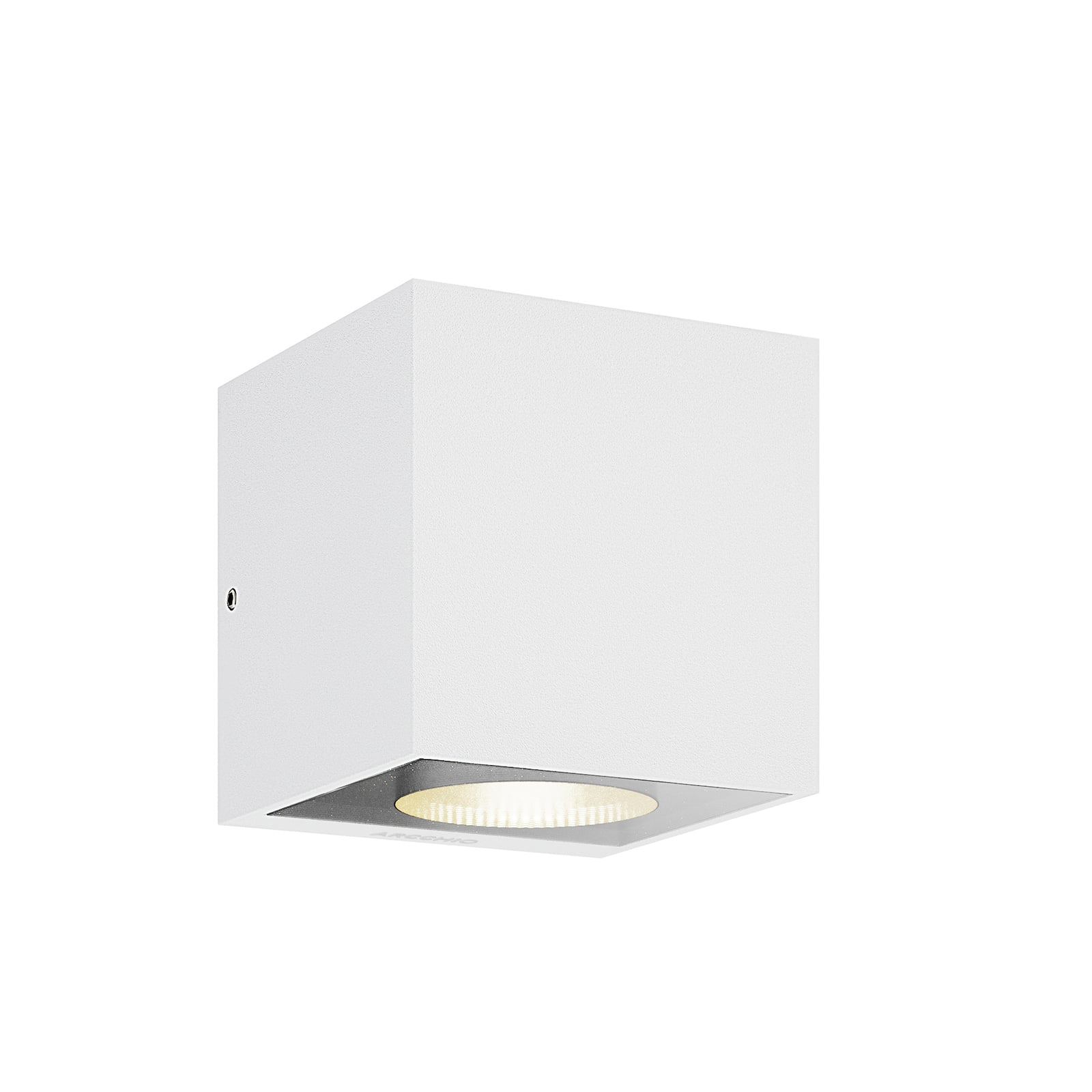 LED utevegglampe Tassnim dimbar hvit aluminium 12 cm lysutslipp
