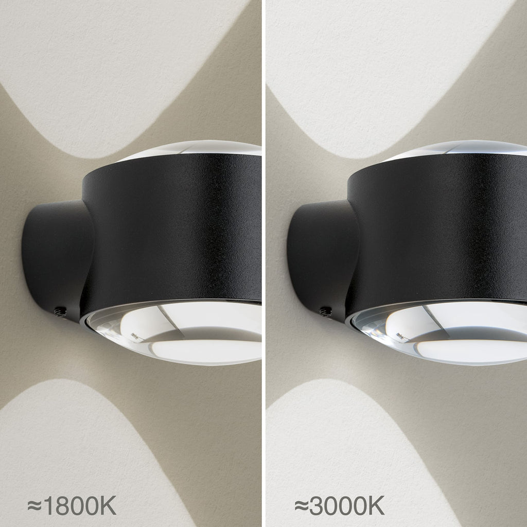 LED utevegglampe Tatra opp/ned dimbar veggbrakett