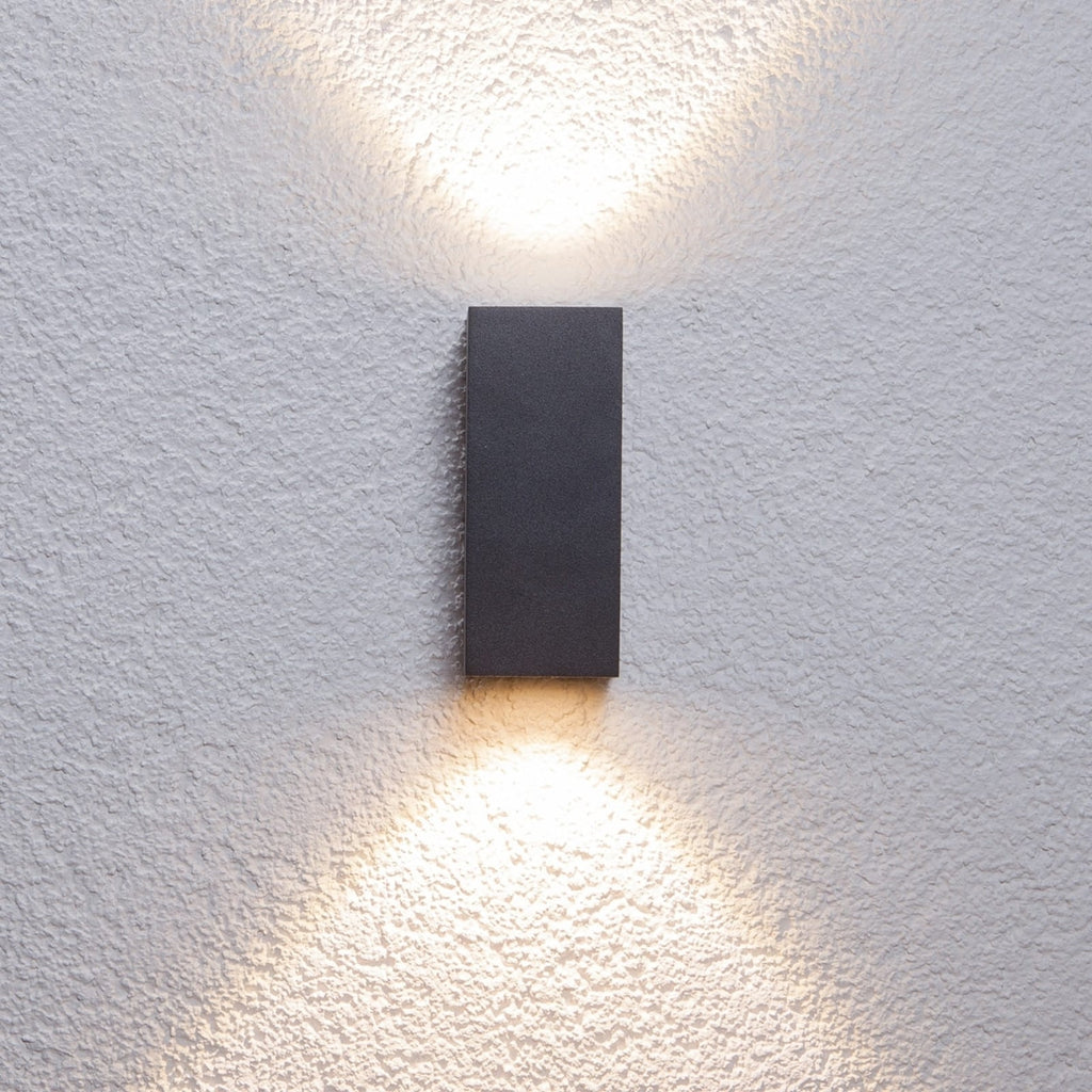 LED utevegglampe Tavi antrasitt 14,5 cm IP54 bakside