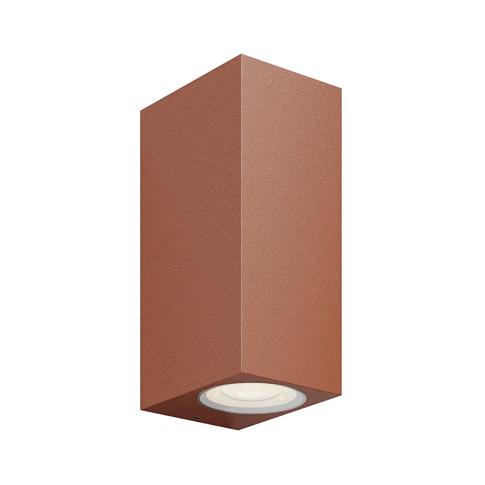 LED utevegglampe Tavi opp/ned rustfarget aluminium IP54 forfra