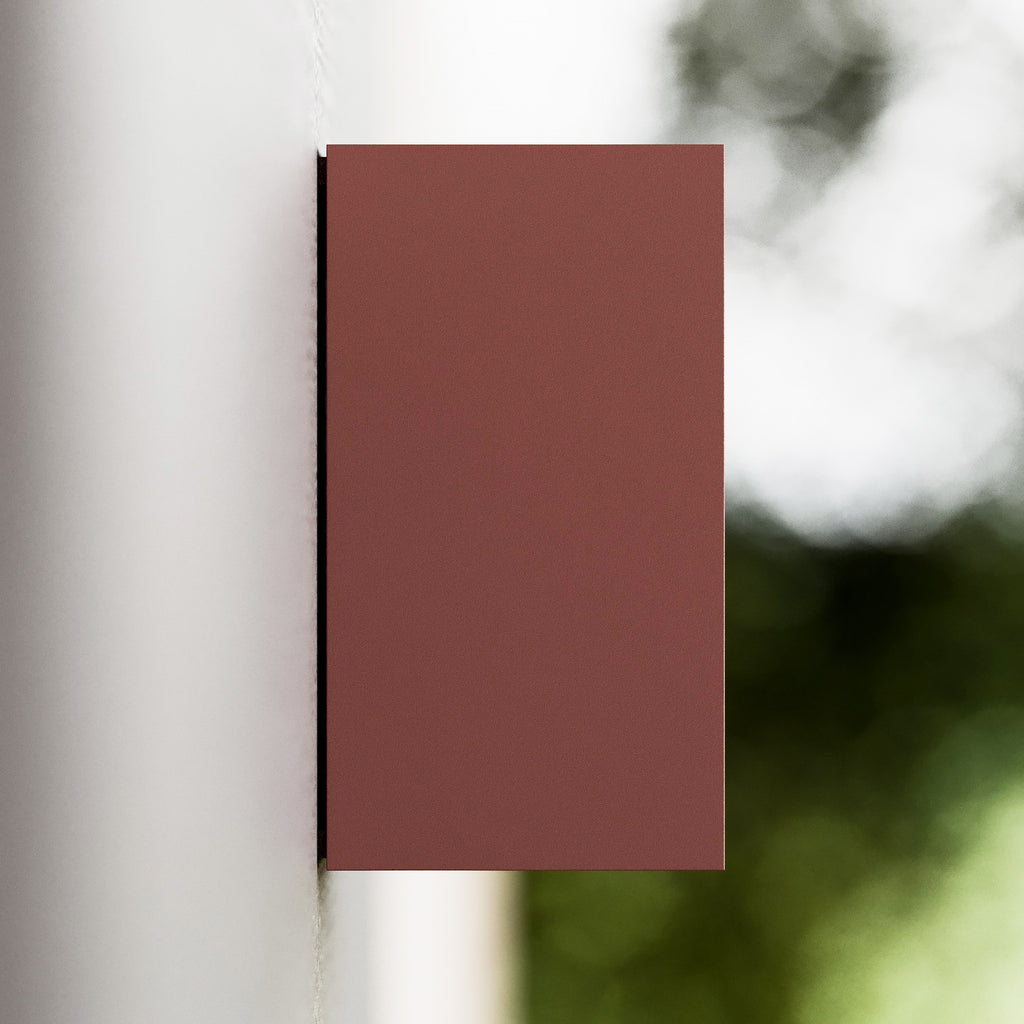 LED utevegglampe Tavi opp/ned rustfarget aluminium IP54 installasjon