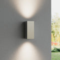 LED utevegglampe Tavi opp og ned sølv IP54 forside