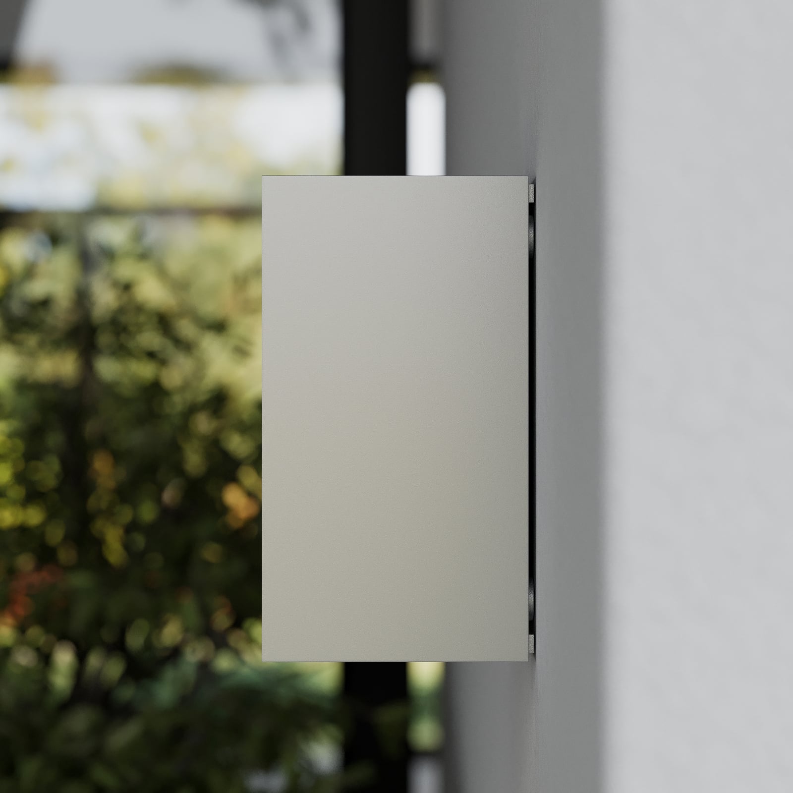 LED utevegglampe Tavi opp og ned sølv IP54 nærbilde av led-lys