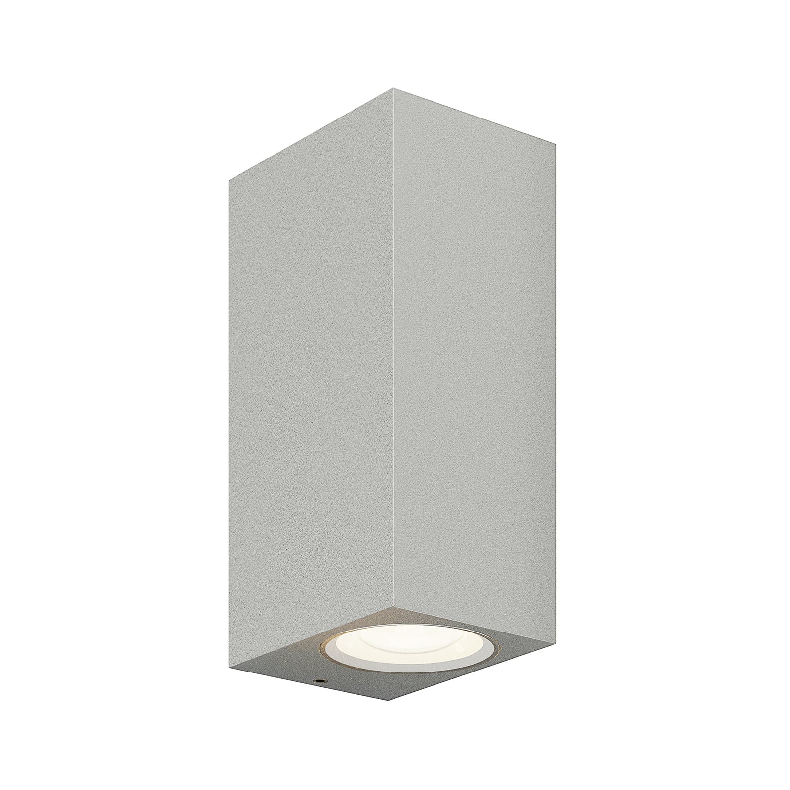 LED utevegglampe Tavi opp og ned sølv IP54 sideprofil