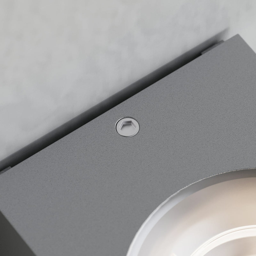 LED utevegglampe Tavi opp og ned sølv IP54 aluminium materiale