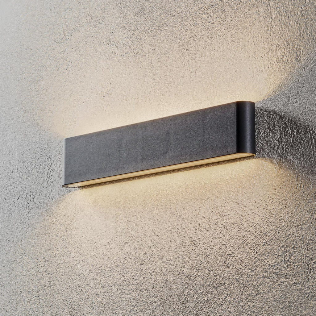 LED utevegglampe Thames II antrasitt opp og ned forside