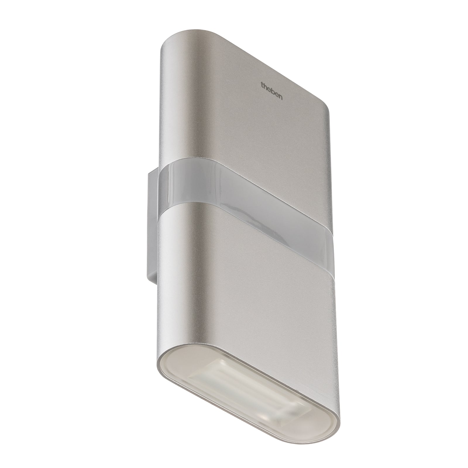 LED utevegglampe opp og ned med bevegelsessensor aluminium IP55 - Theben nærbilde