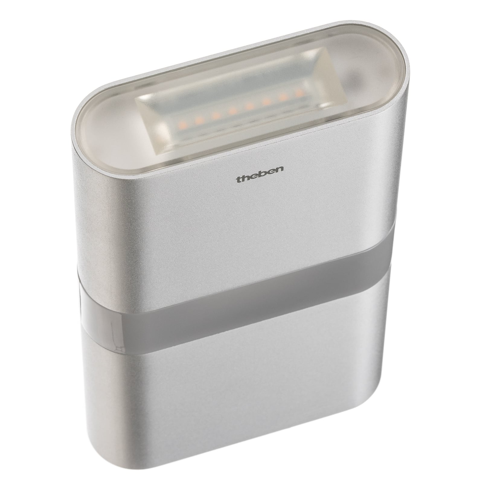 LED utevegglampe opp og ned med bevegelsessensor aluminium IP55 - Theben sensor