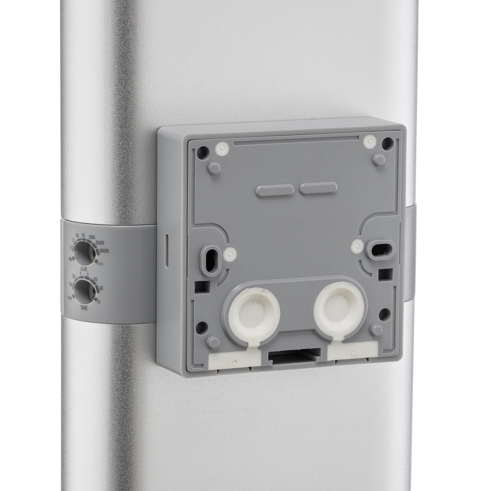LED utevegglampe opp og ned med bevegelsessensor aluminium IP55 - Theben aluminium finish
