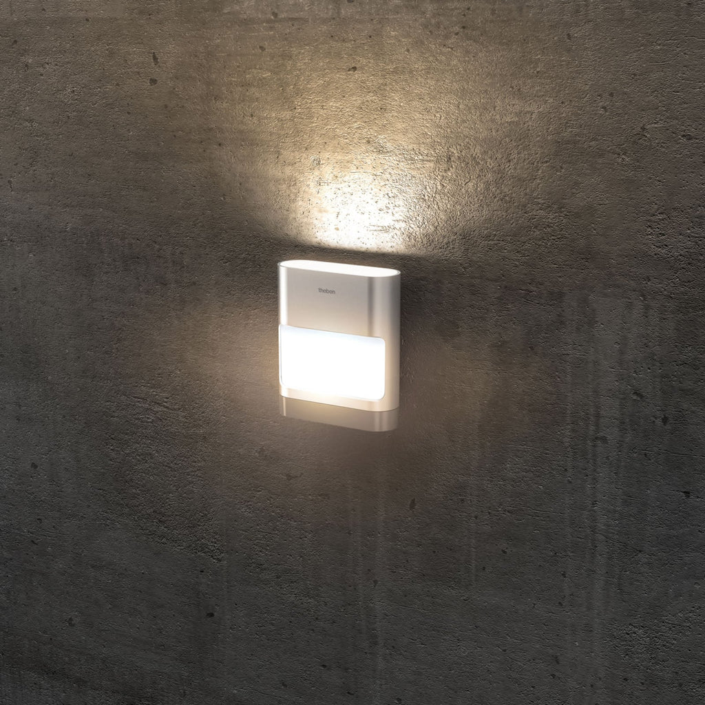 LED utevegglampe theLeda D SUL AL aluminium forfra