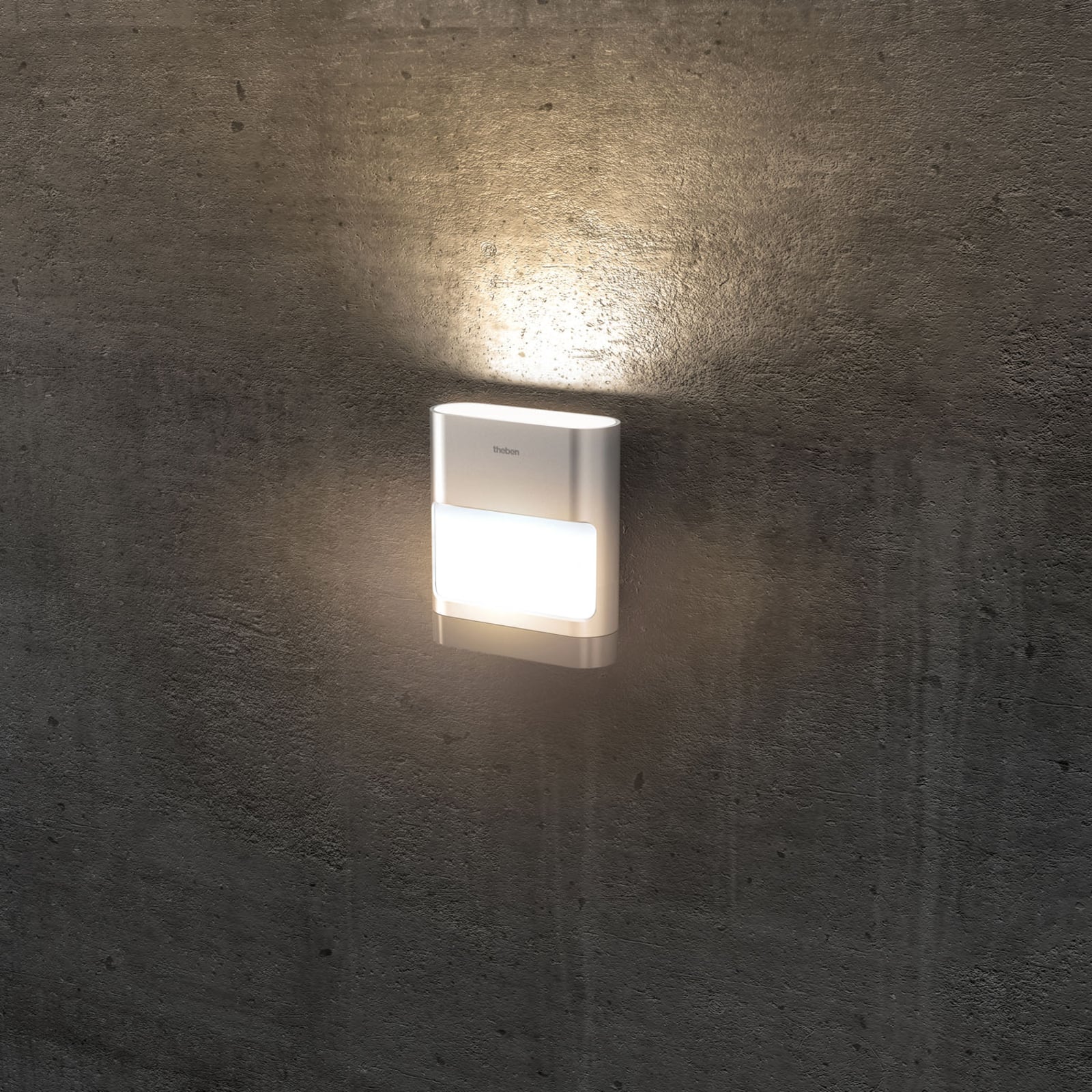 LED utevegglampe theLeda D SUL AL aluminium forfra