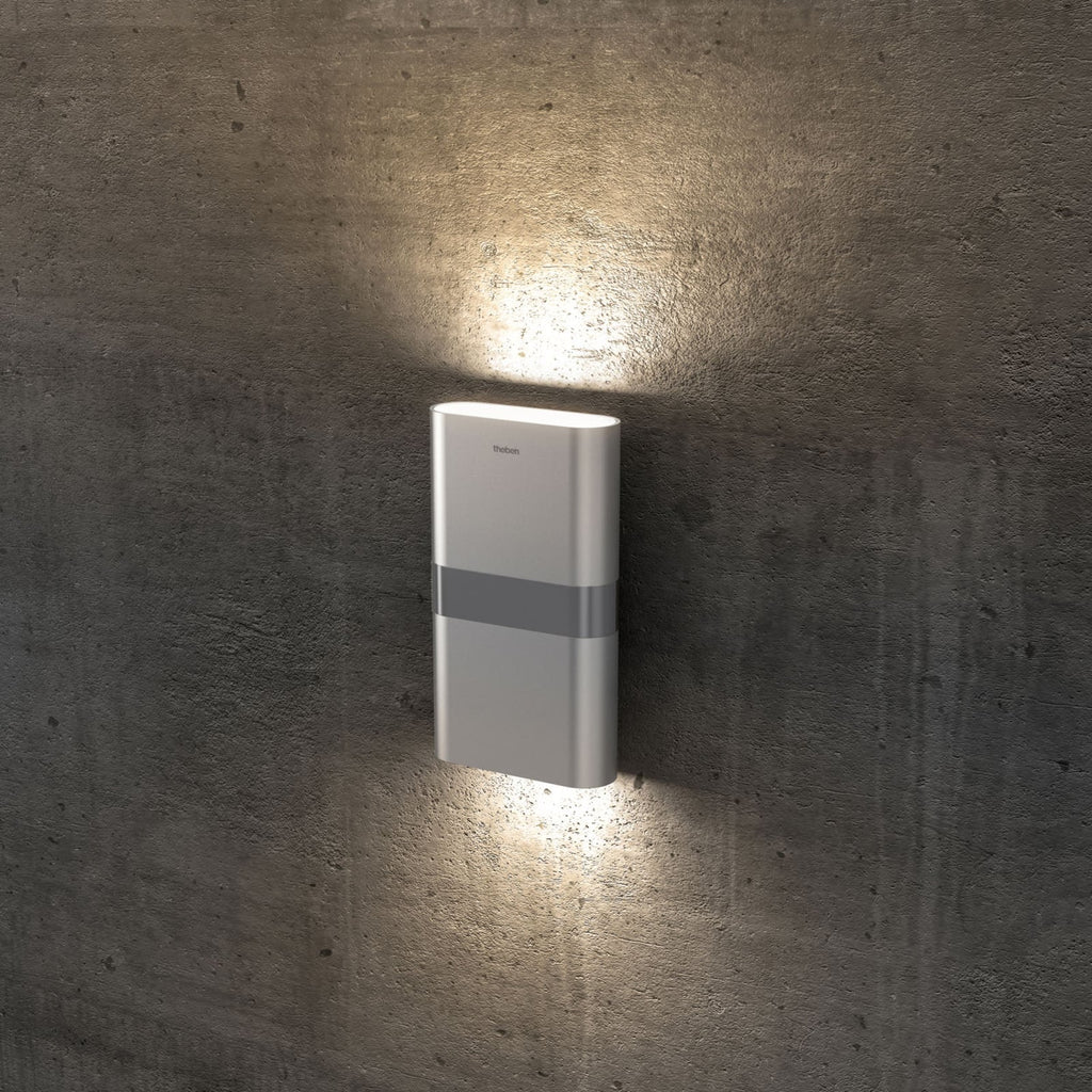 LED utevegglampe theLeda D UDL AL opp/ned IP55 forfra