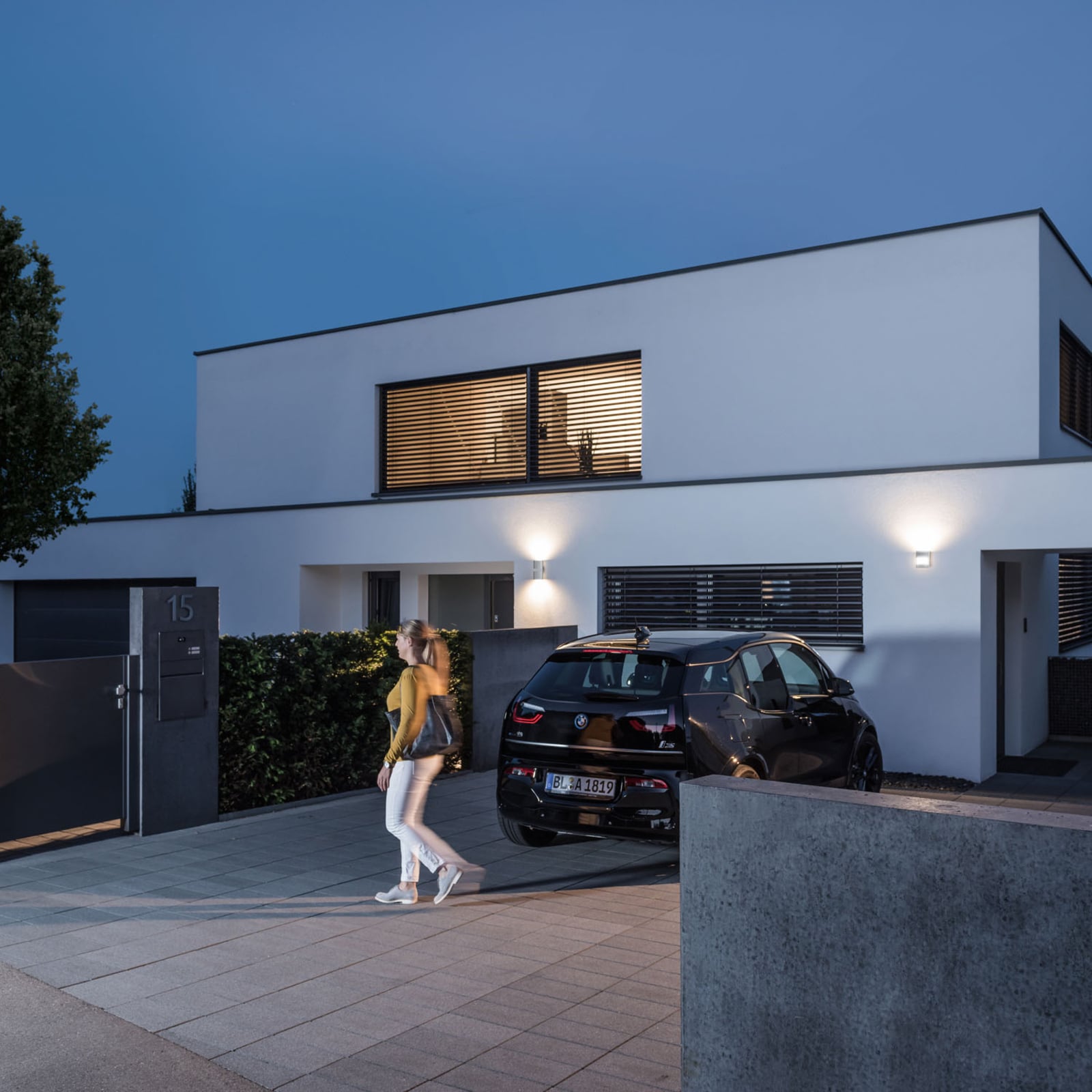 LED utevegglampe theLeda D UDL AL opp/ned IP55 nærbilde