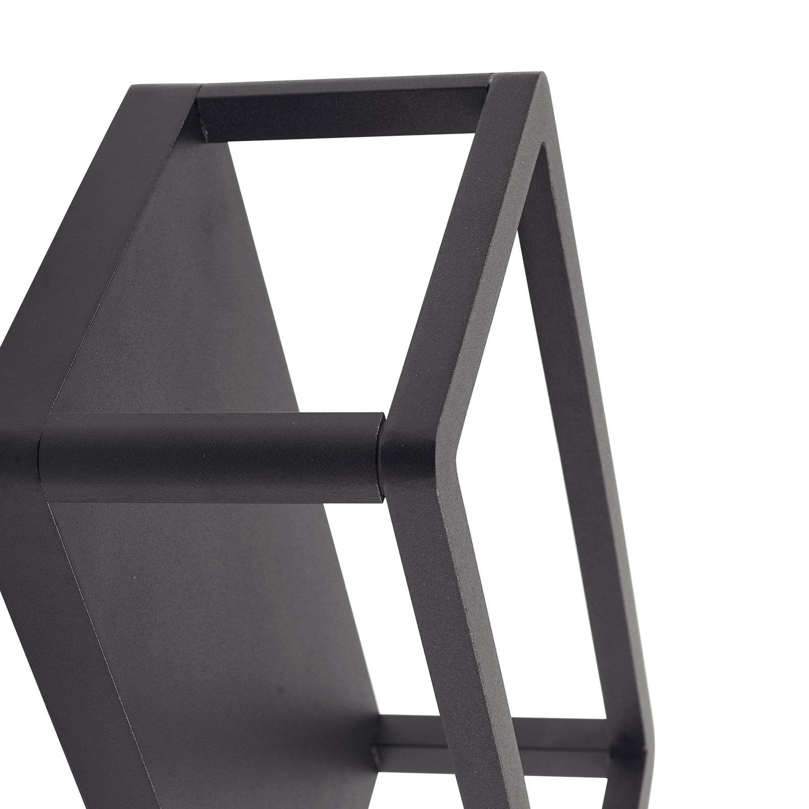 LED utevegglampe Thorvid svart aluminium med varmt hvitt lys