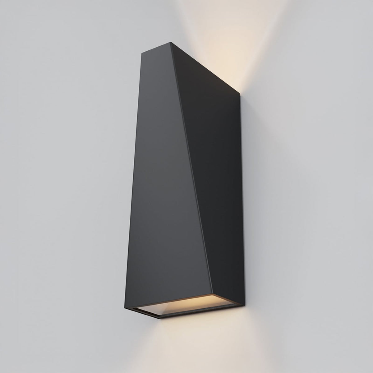 LED utevegglampe Times Square svart opp og ned IP54 forside