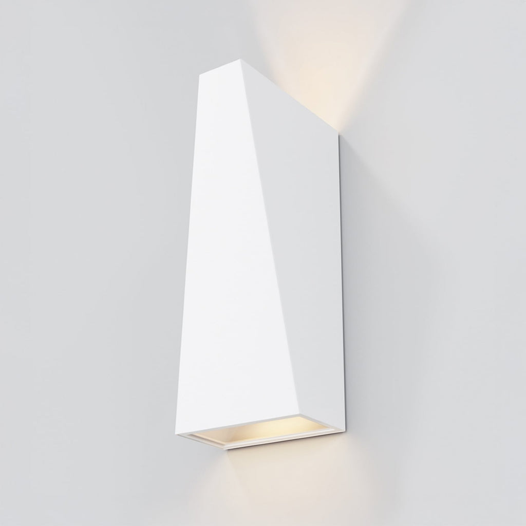 LED utevegglampe Times Square hvit opp og ned IP54 forside
