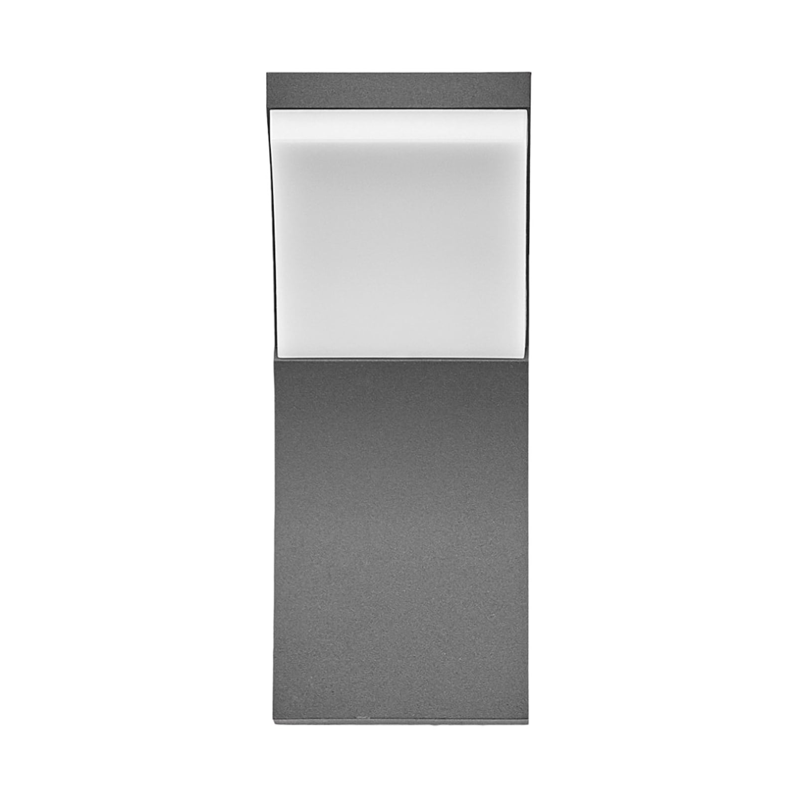 LED utevegglampe Timm antrasitt 20 cm IP54 montert på vegg