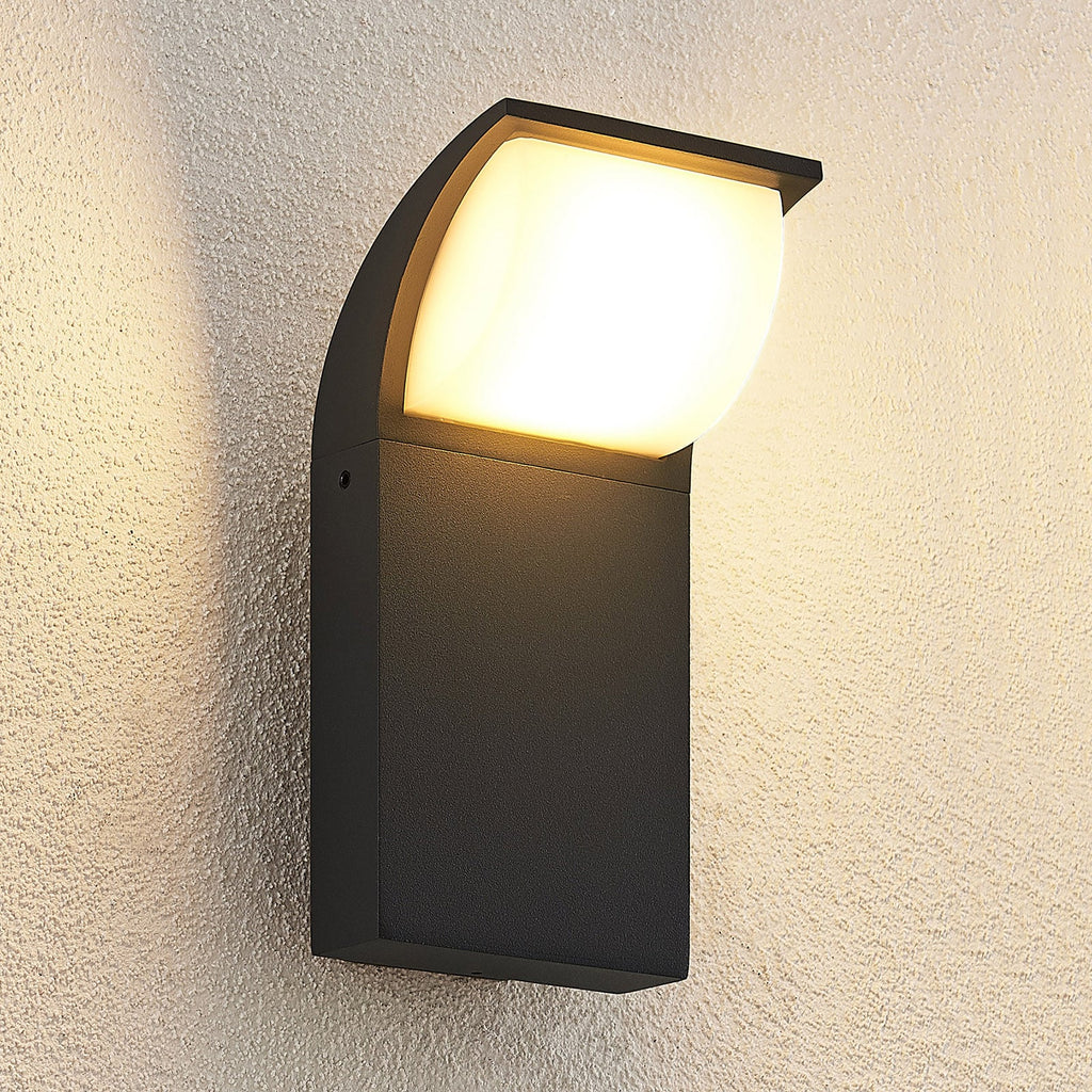 LED utevegglampe Tinna antrasitt bakside