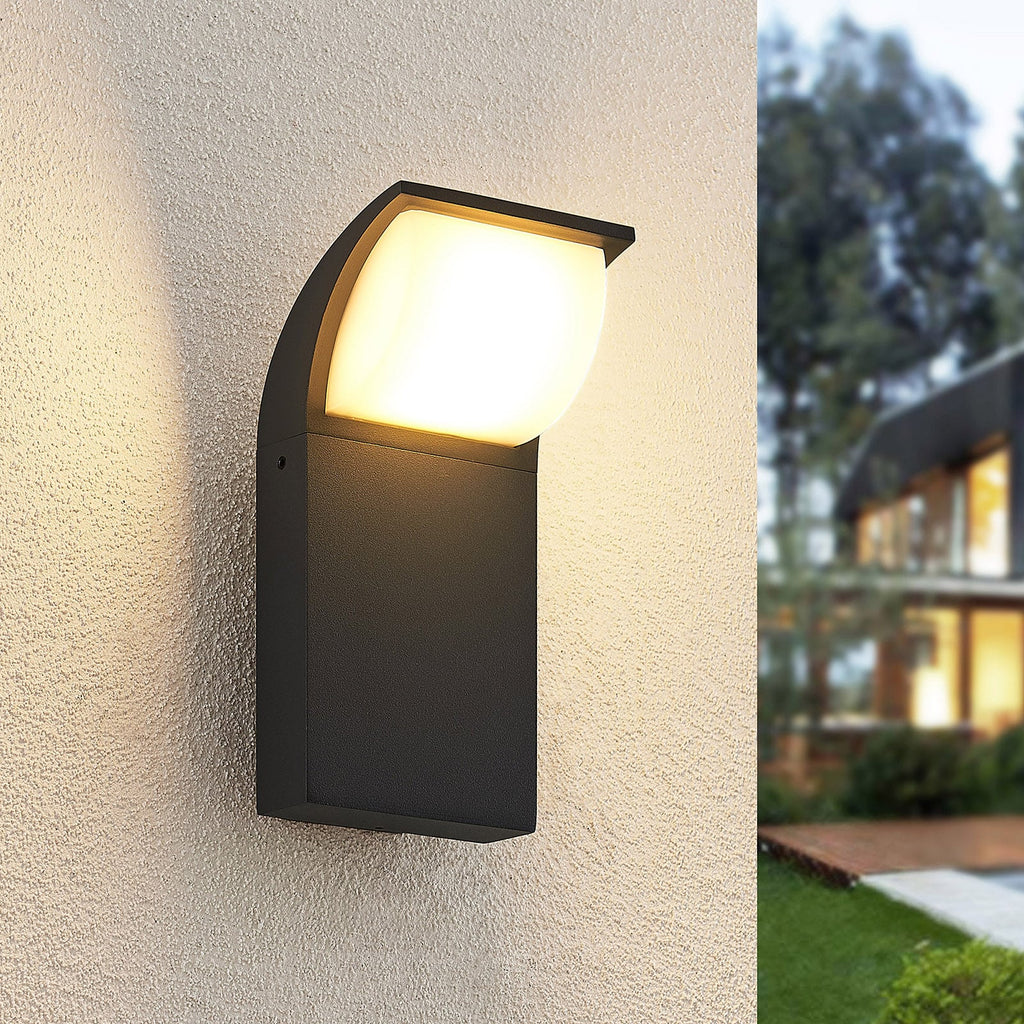 LED utevegglampe Tinna antrasitt front