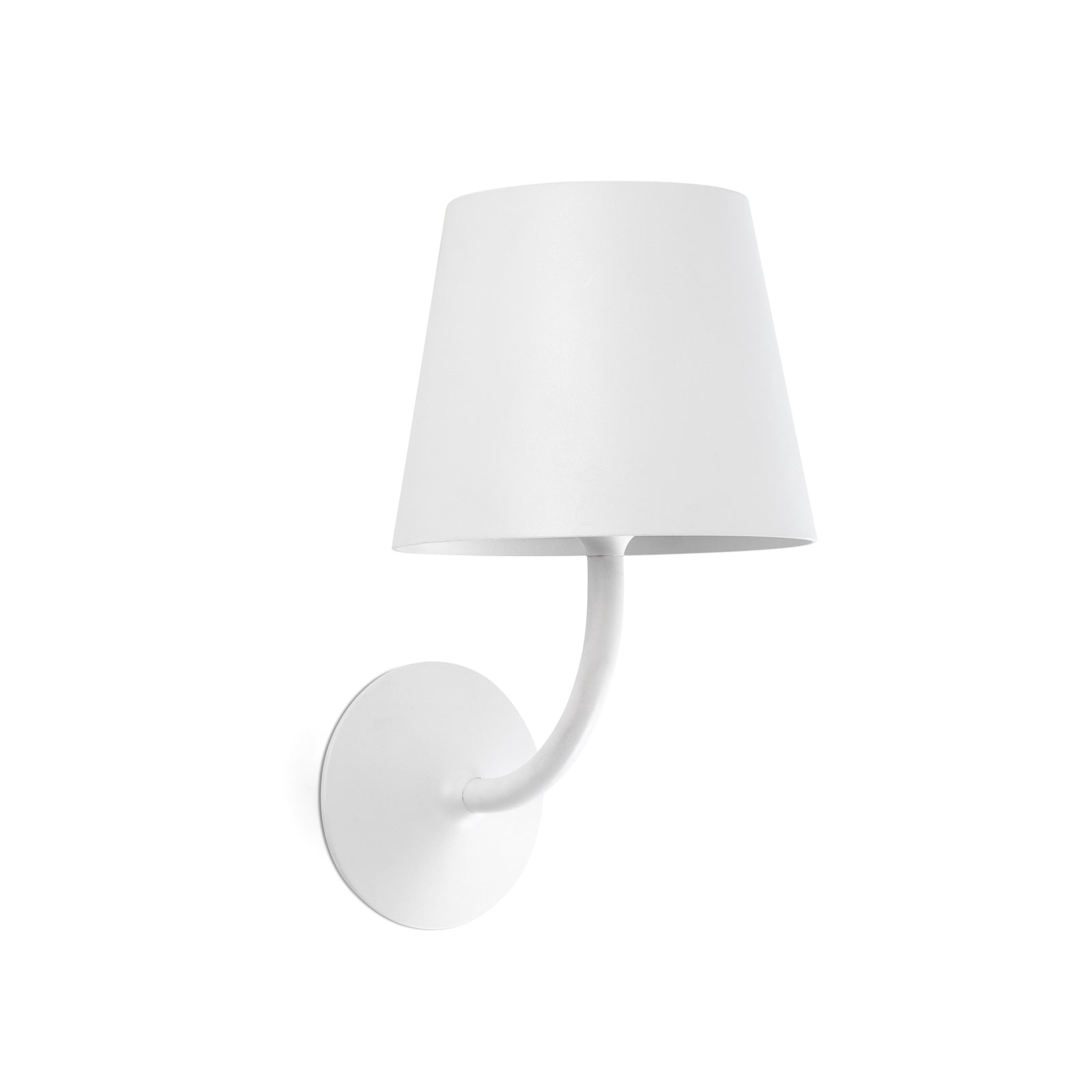 LED utevegglampe Toc aluminium hvit IP65 17 cm foran