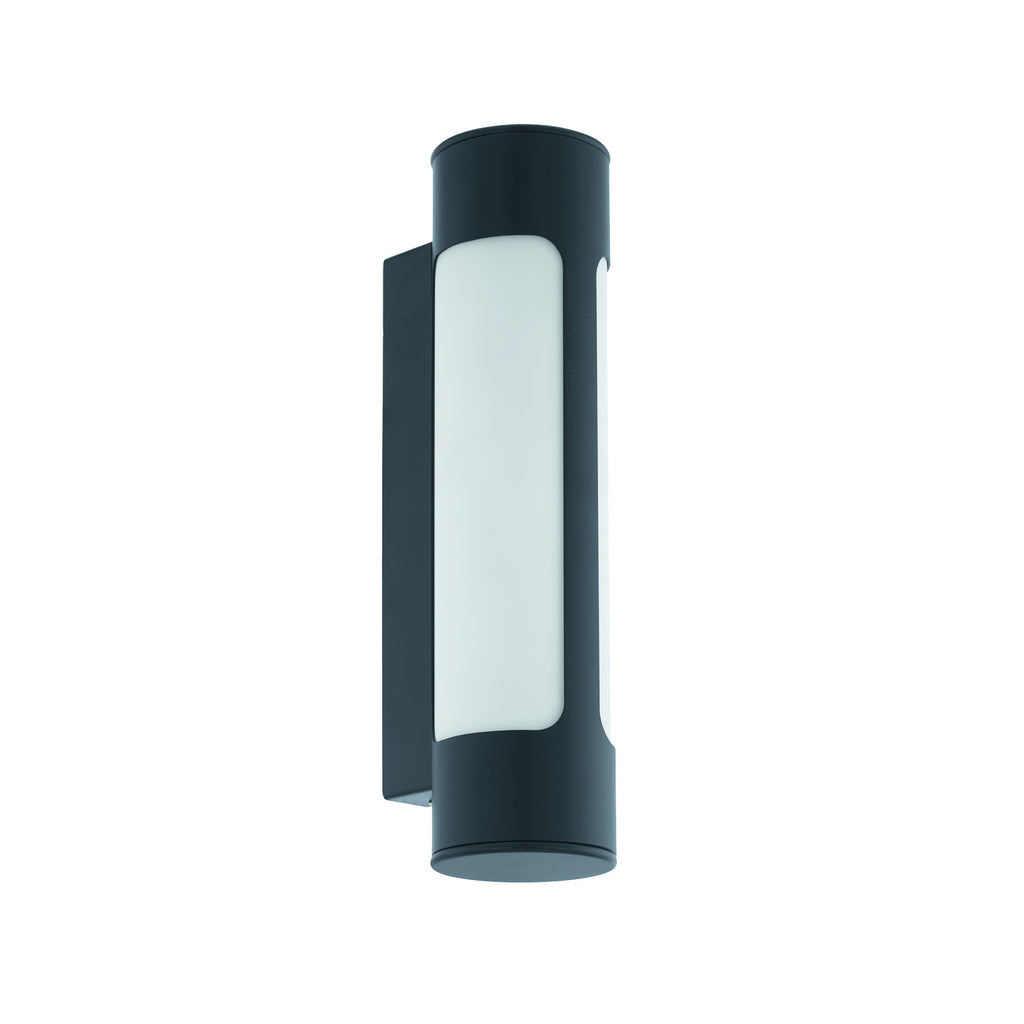 Nærbilde av LED utevegglampe Tonego antrasitt opp og ned IP44