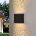 LED utevegglampe Trixy antrasitt aluminium forfra