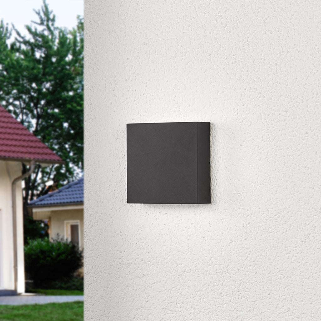 LED utevegglampe Trixy antrasitt aluminium bakside