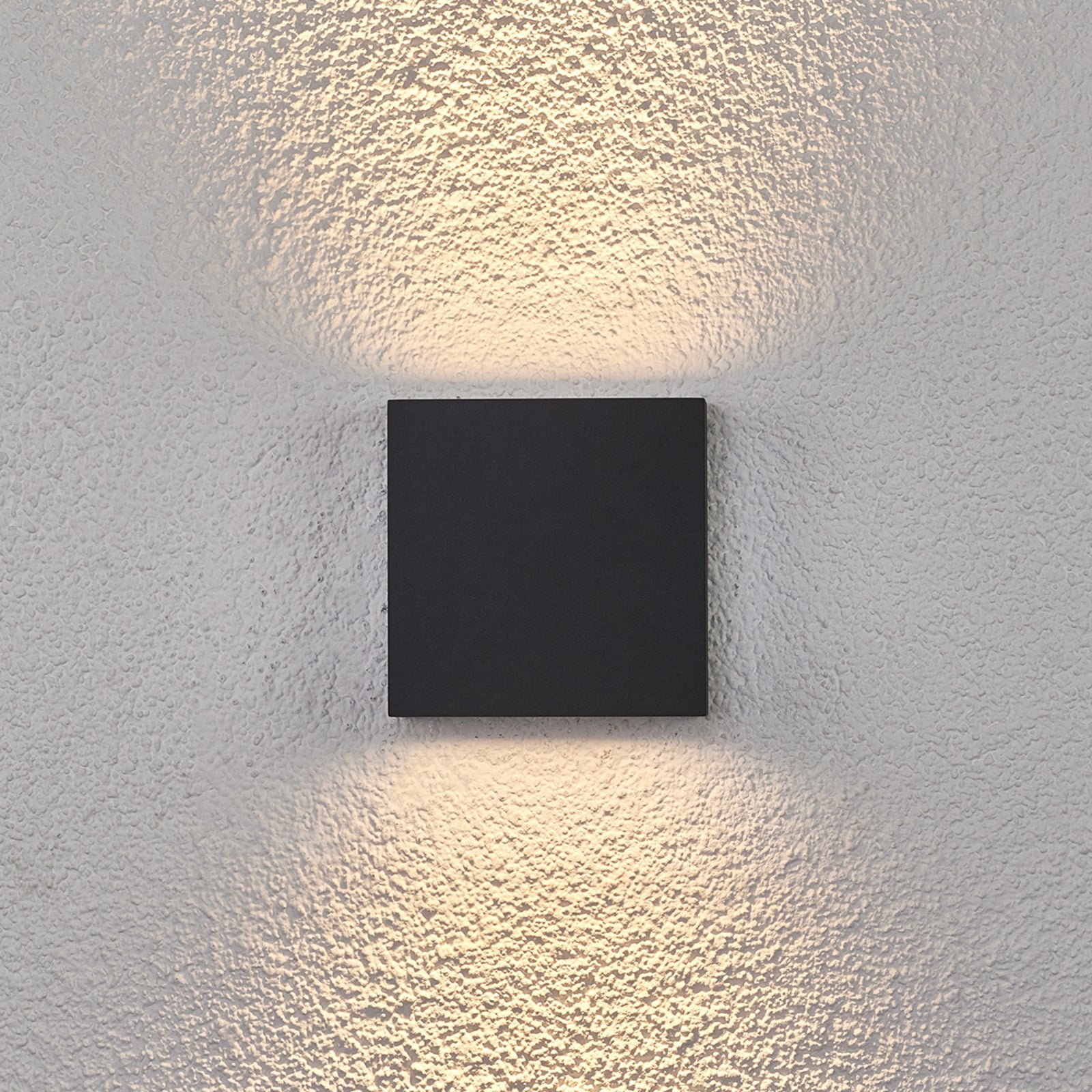 LED utevegglampe Trixy antrasitt aluminium montert på vegg
