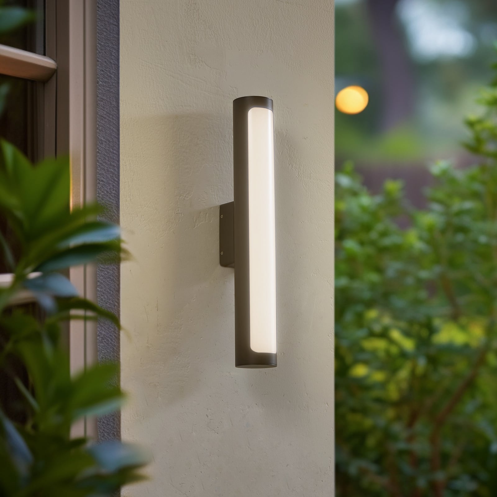 LED utevegglampe Tuberia antrasitt bakside