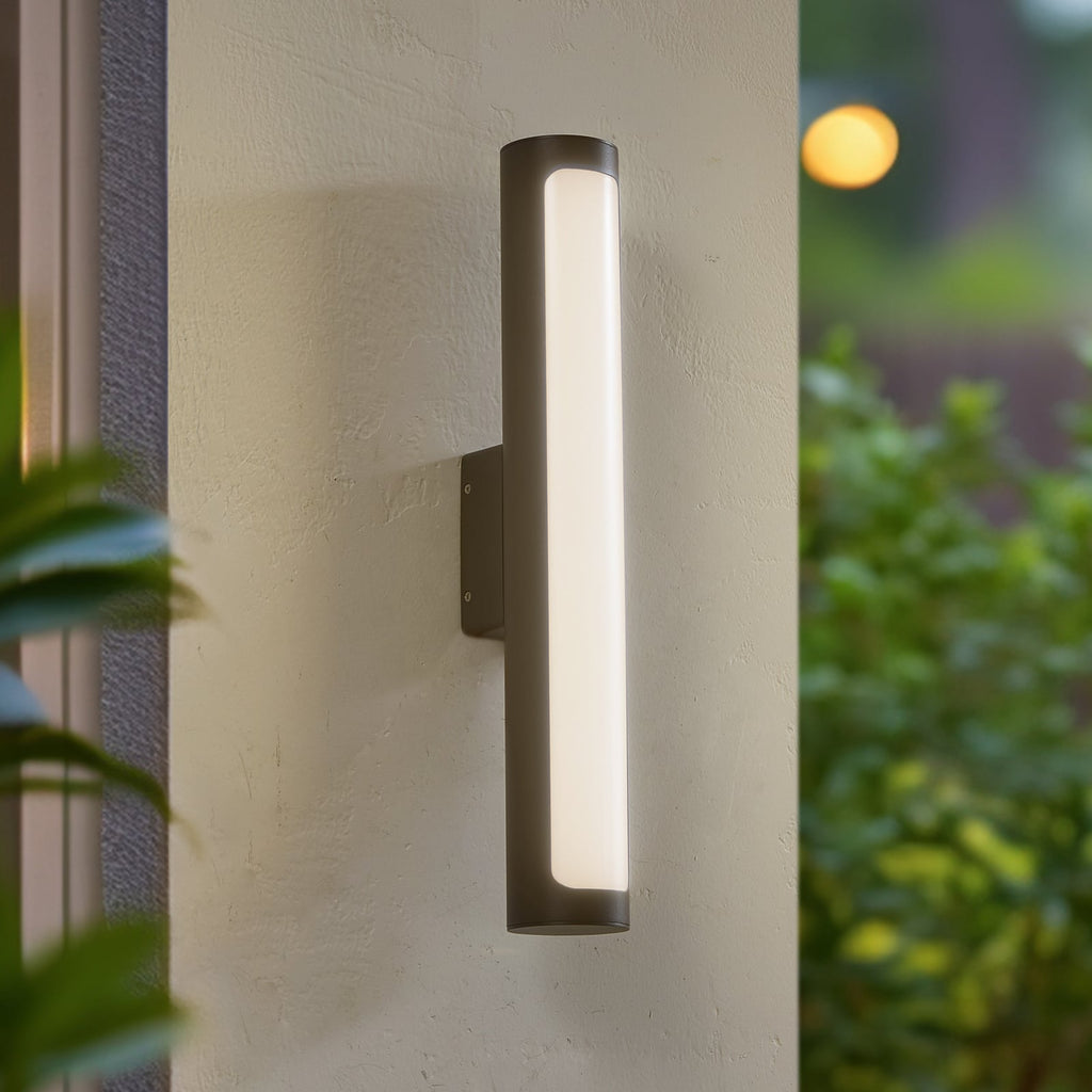 LED utevegglampe Tuberia antrasitt forfra
