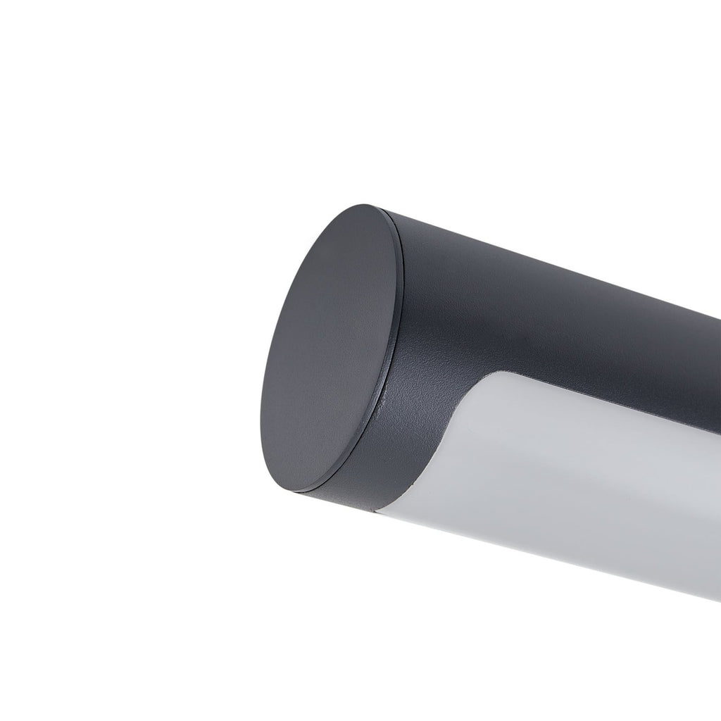 LED utevegglampe Tuberia antrasitt sideprofil