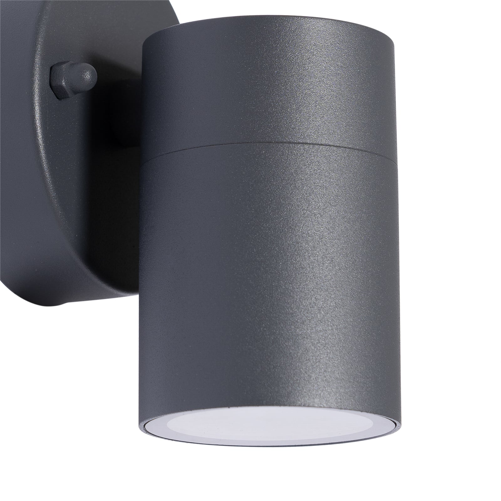Nærbilde av overflaten på LED utevegglampe Tulimar dimbar