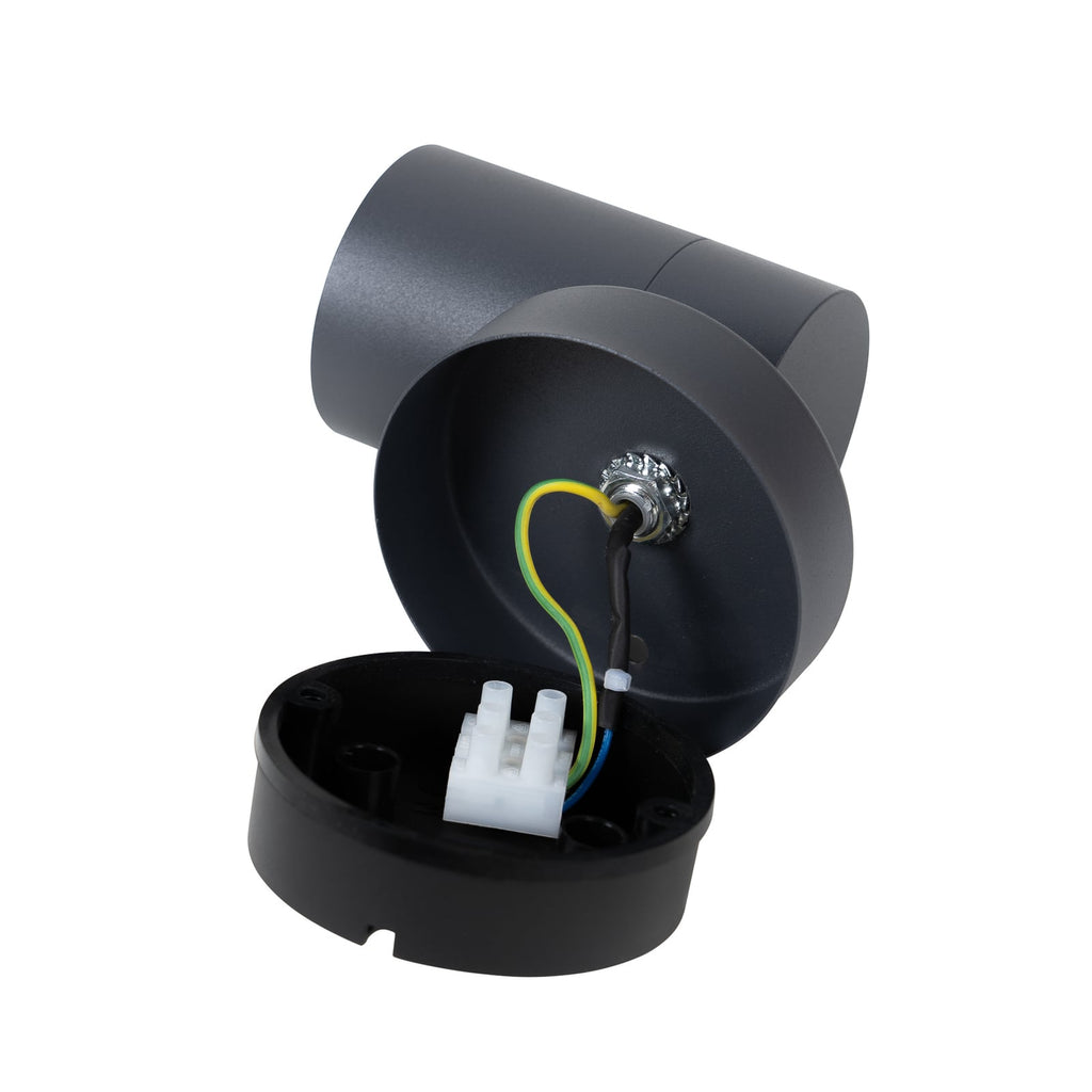 LED utevegglampe Tulimar dimbar GU10 antrasitt IP44 - Prios