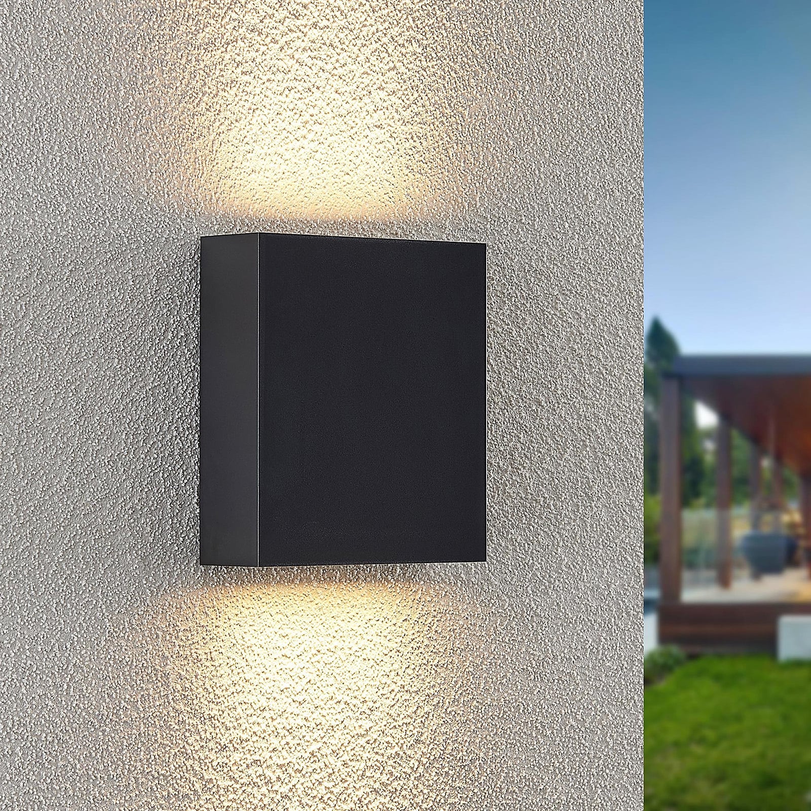 LED utevegglampe Ugar opp og ned antrasitt forfra