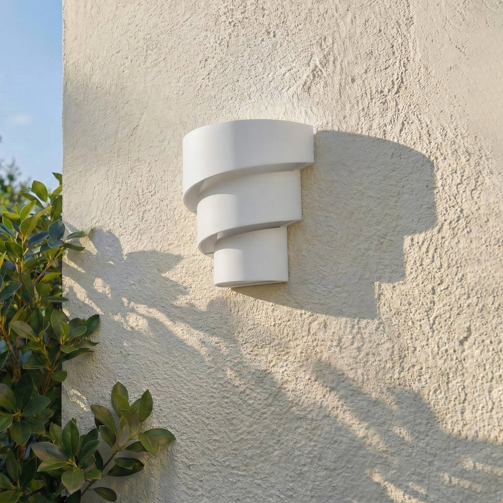LED utevegglampe Valir hvit tre skjermer IP54 montert