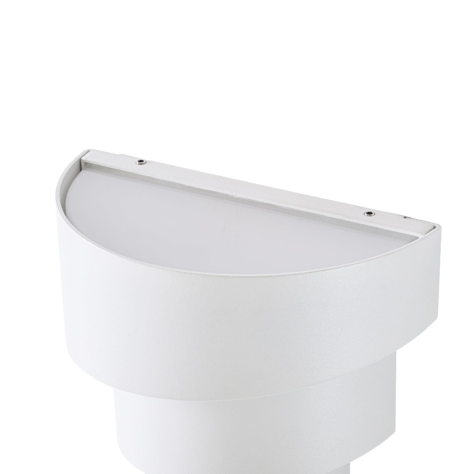 LED utevegglampe Valir hvit tre skjermer IP54 side