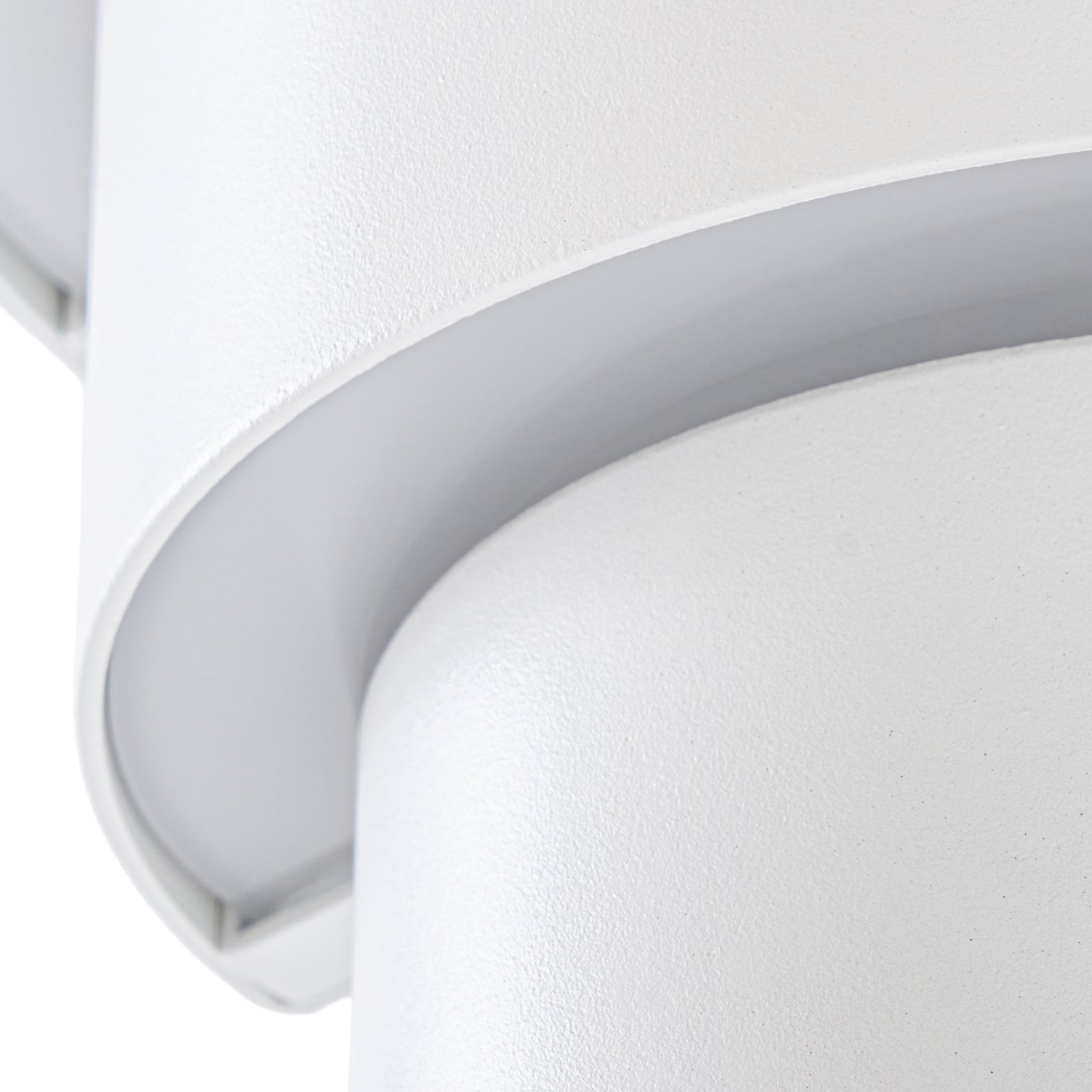 LED utevegglampe Valir hvit tre skjermer IP54 design