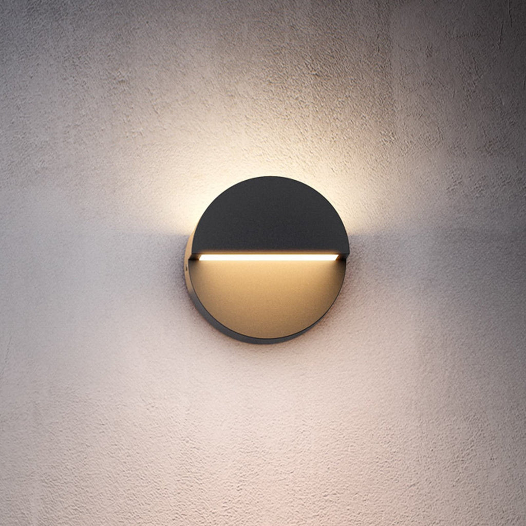 LED utevegglampe Valor antrasitt aluminium forfra