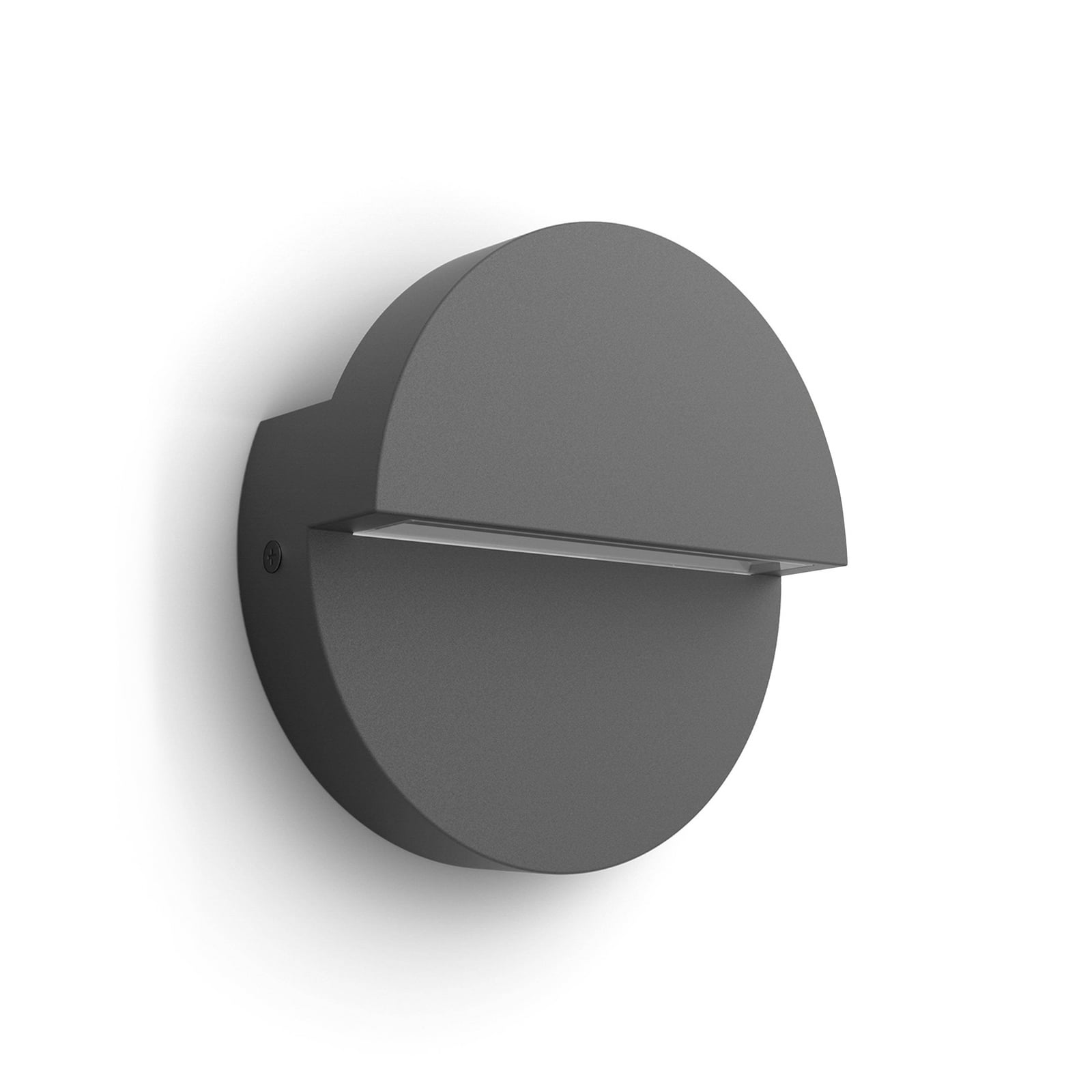 LED utevegglampe Valor antrasitt aluminium detalj