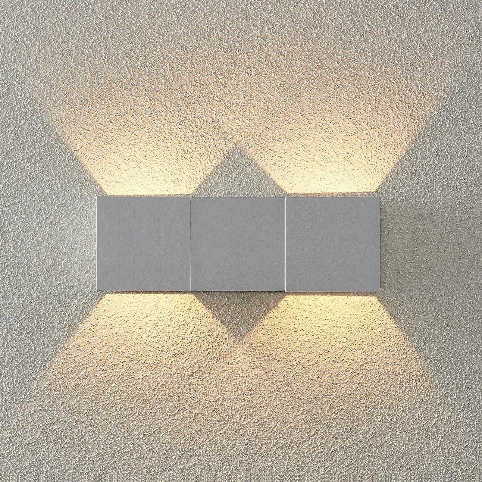 LED utevegglampe Vanda hvit aluminium montert utendørs