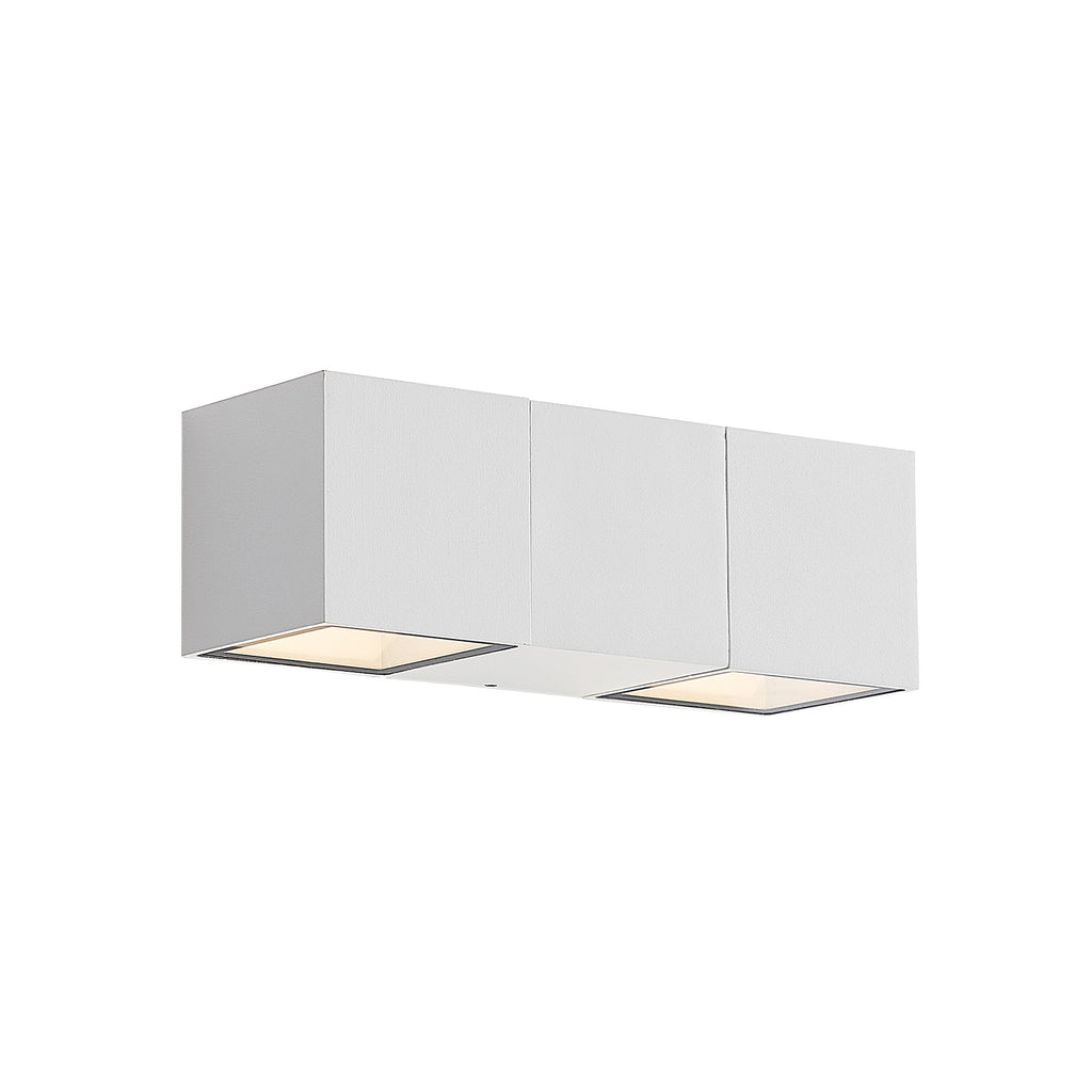 LED utevegglampe Vanda hvit aluminium sideprofil
