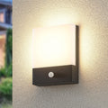 LED utevegglampe Vanira med bevegelsessensor antrasitt forfra