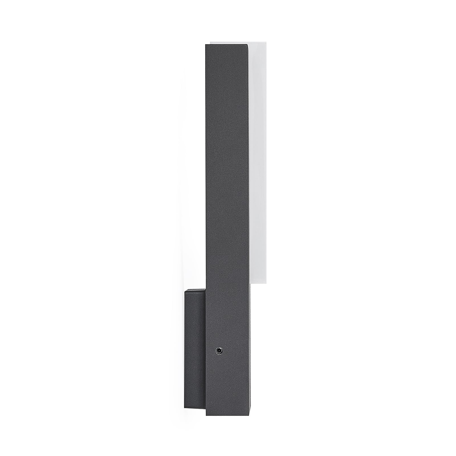 LED utevegglampe Virgalia antrasitt aluminium og plast detaljer