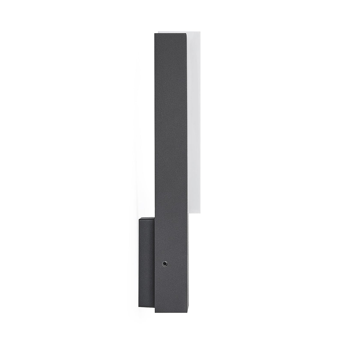LED utevegglampe Virgalia antrasitt aluminium og plast detaljer