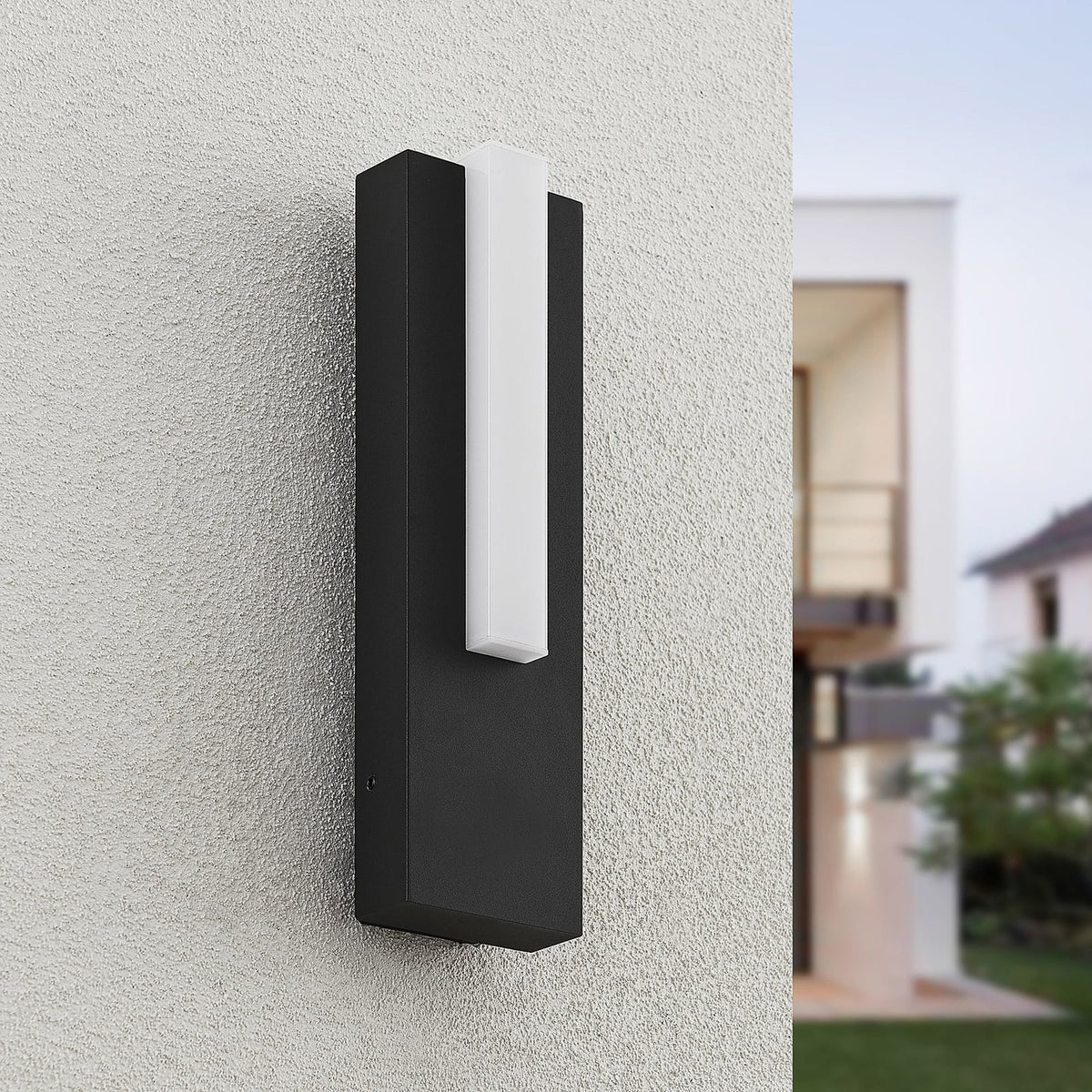 LED utevegglampe Virgalia antrasitt bakside