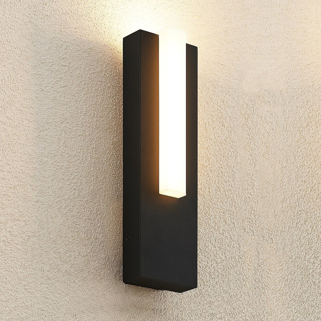 LED utevegglampe Virgalia antrasitt detalj