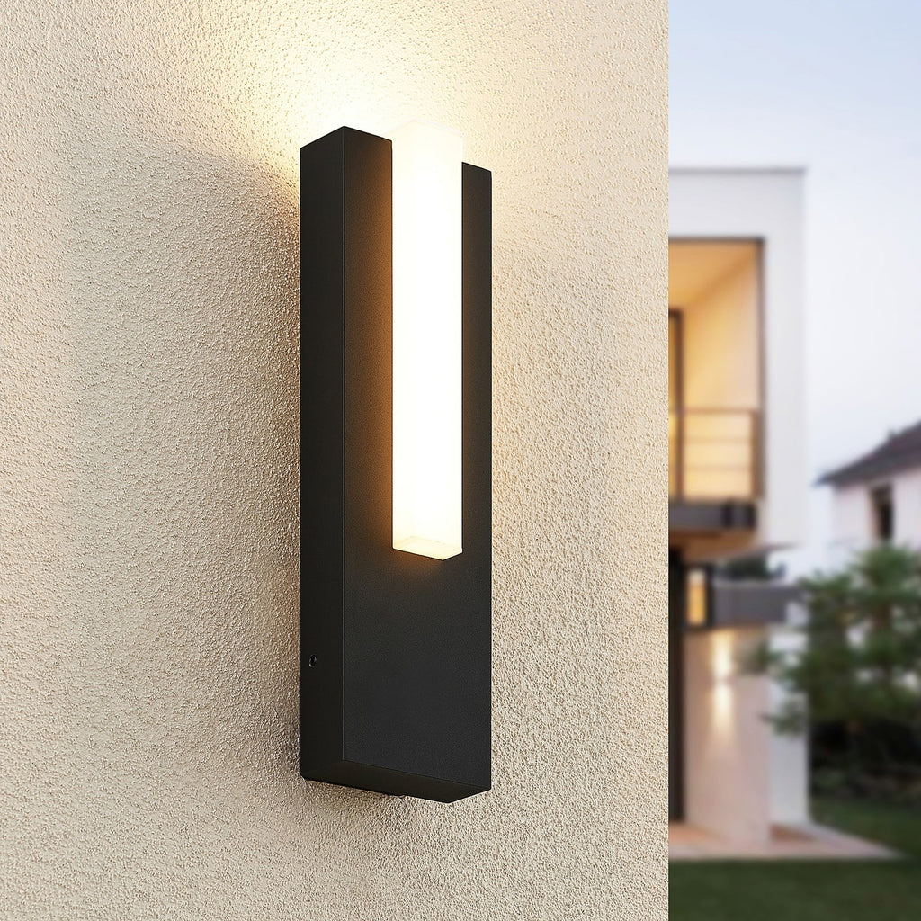LED utevegglampe Virgalia antrasitt forfra