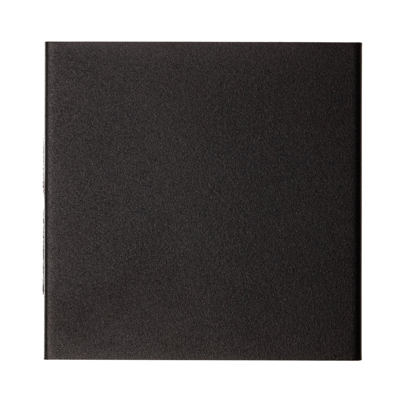 Nærbilde av LED utevegglampe Wall kubisk svart 10x10 cm IP44