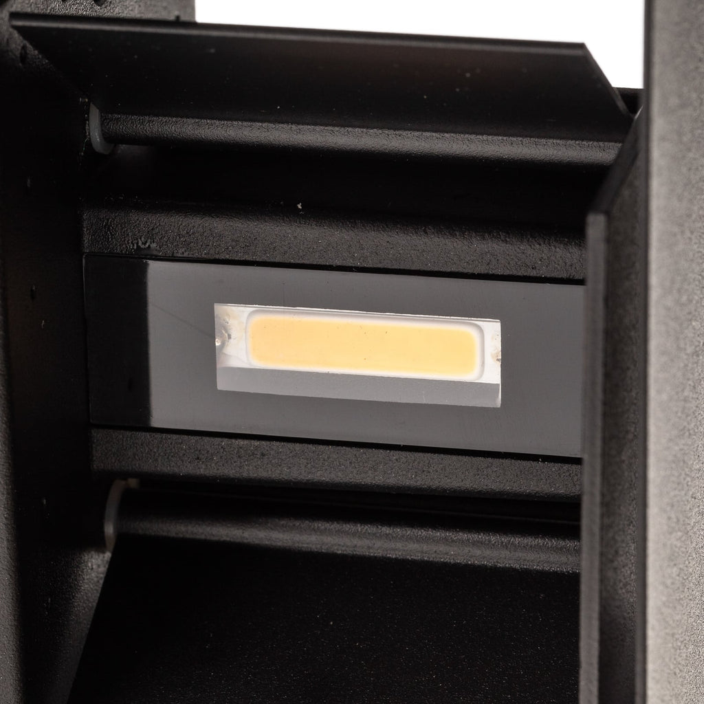 LED utevegglampe Wall kubisk svart 10x10 cm IP44 justerbar spredningsvinkel